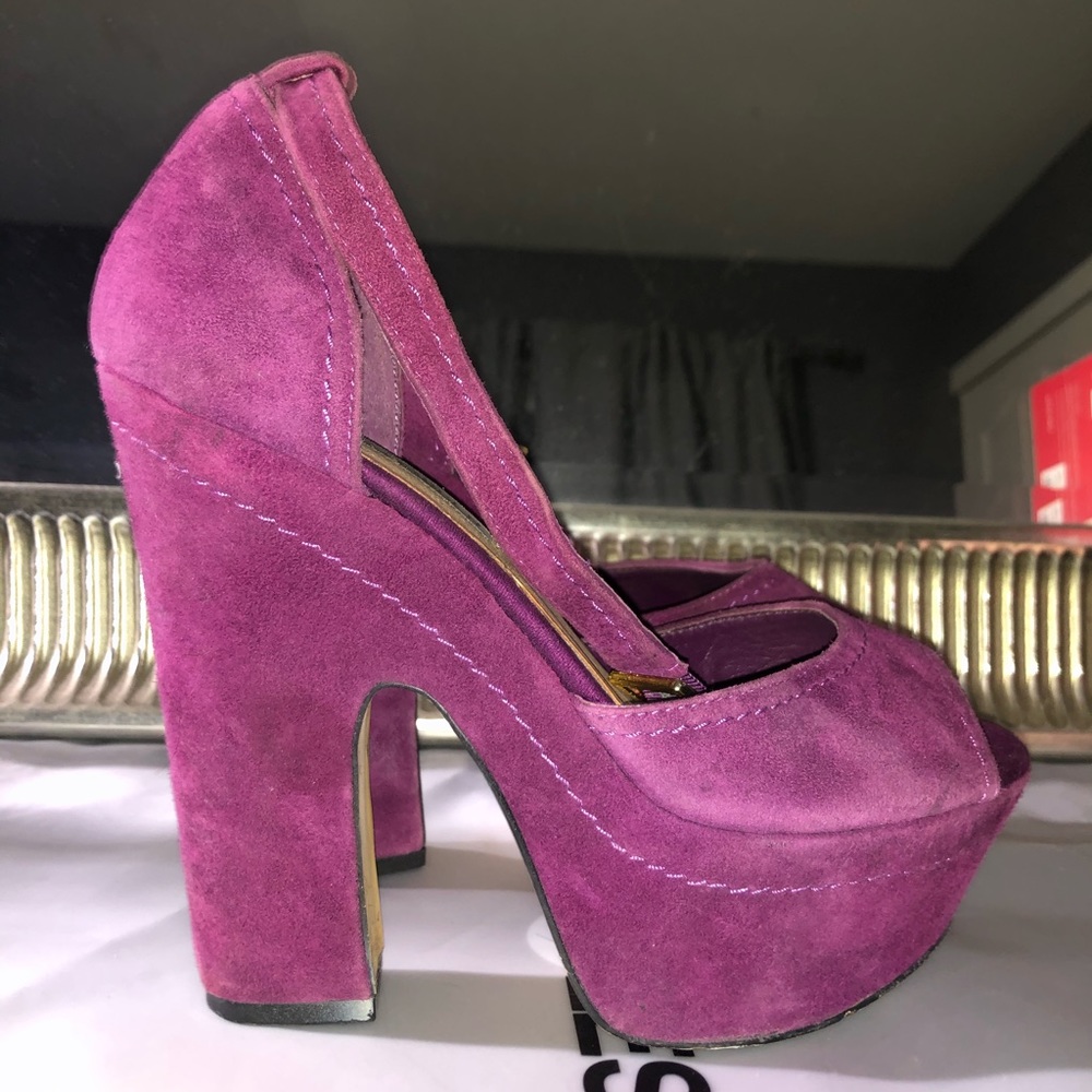 Steve Madden Platform Purple Heels